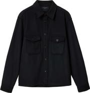 AllSaints Palermo Wool Blend Shirt Jacket