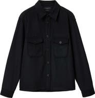 AllSaints Palermo Wool Blend Shirt Jacket