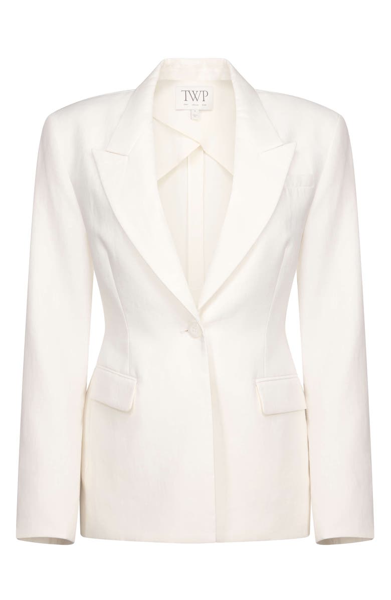 TWP Jasper Linen Blazer, Alternate, color, Ivory