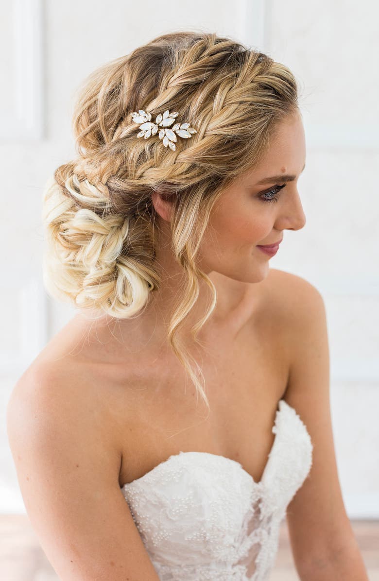 Brides & Hairpins Luna Clip, Alternate, color, Silver