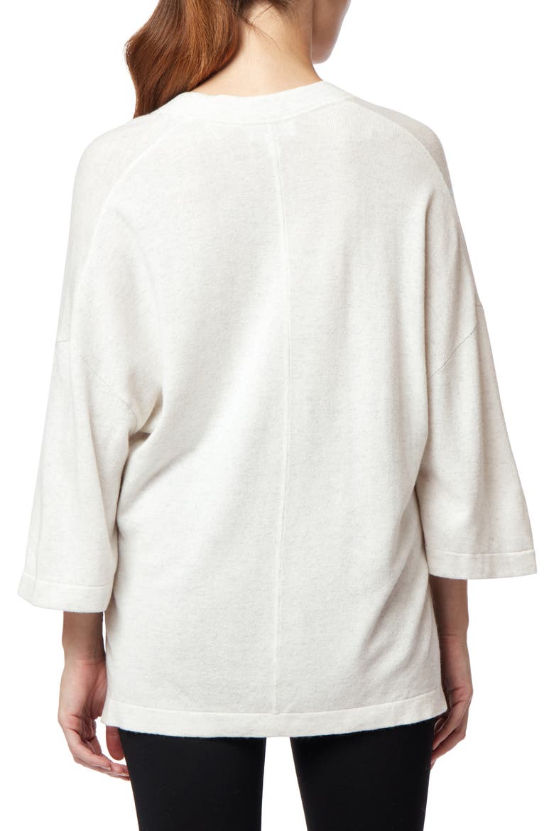 Wool Blend V-Neck Tunic, Alternate, color, CLOUD MARL