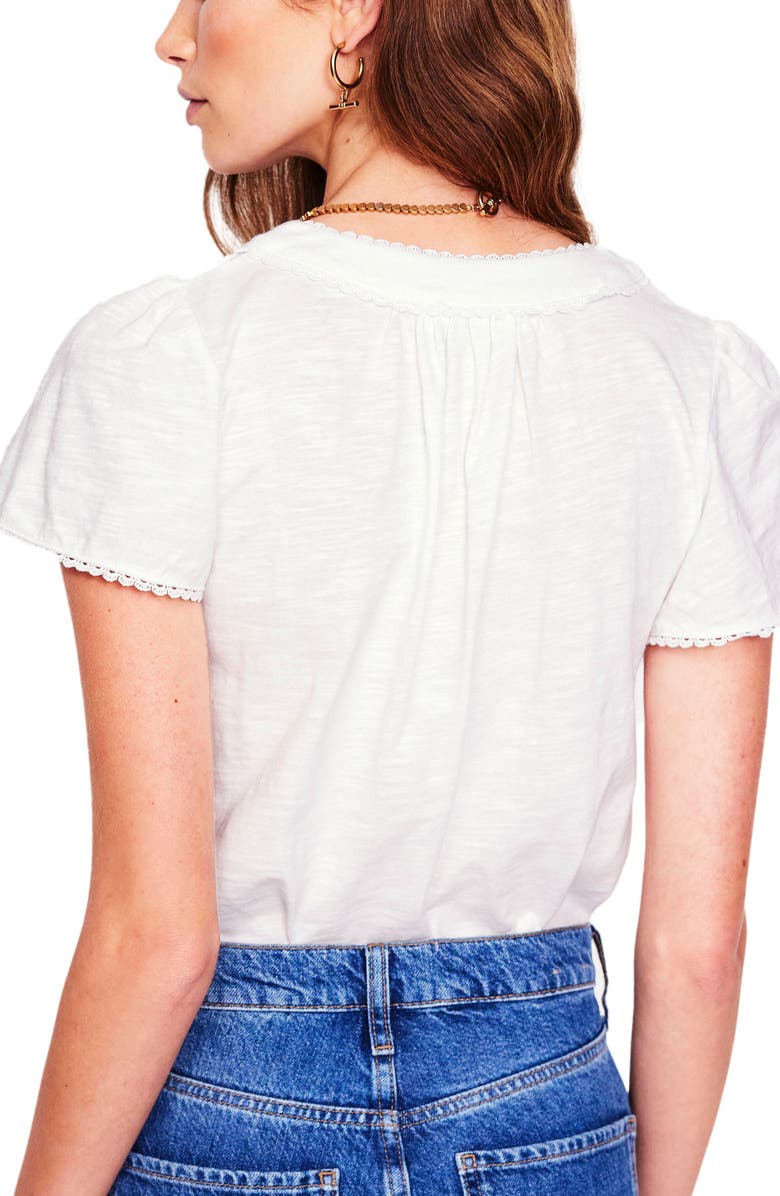Boden Lace Trim Top, Alternate, color, 