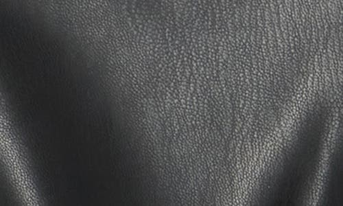 Steve Madden Faux Leather Miniskirt In Black