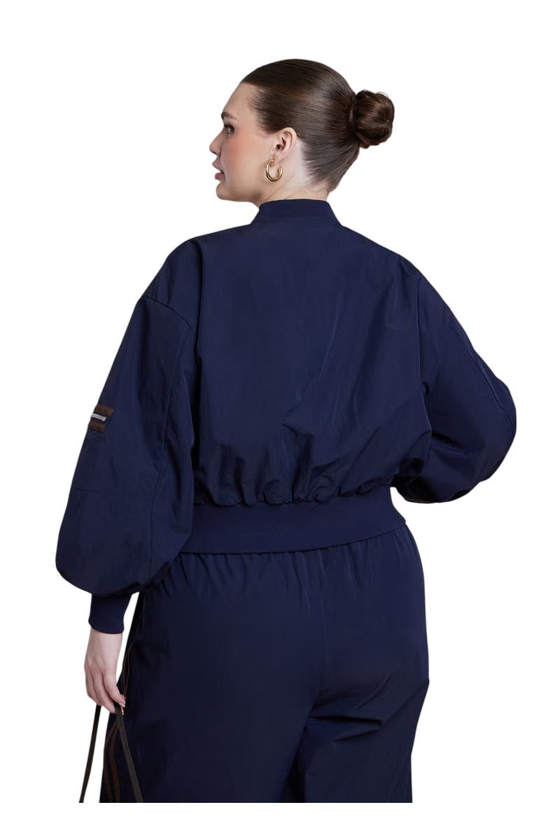 Nylon Track Jacket, Alternate, color, NIGHT SKY