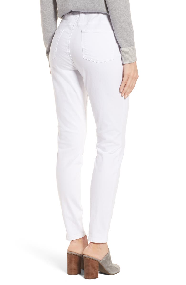 Eileen Fisher Stretch Organic Cotton Denim Skinny Pants, Alternate, color, 
