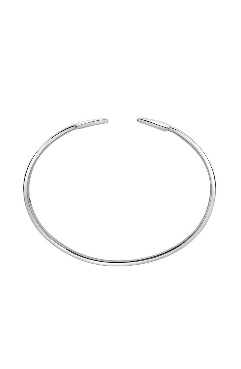LuvMyJewelry Arrow of Light 0.02 Ct Diamond Bangle in 925 Sterling Silver, Alternate, color, Sterling Silver