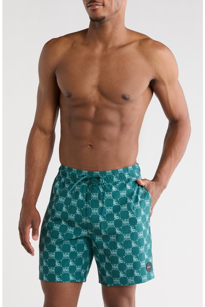 Checkmate Swim Trunks, Main, color, OCEANA