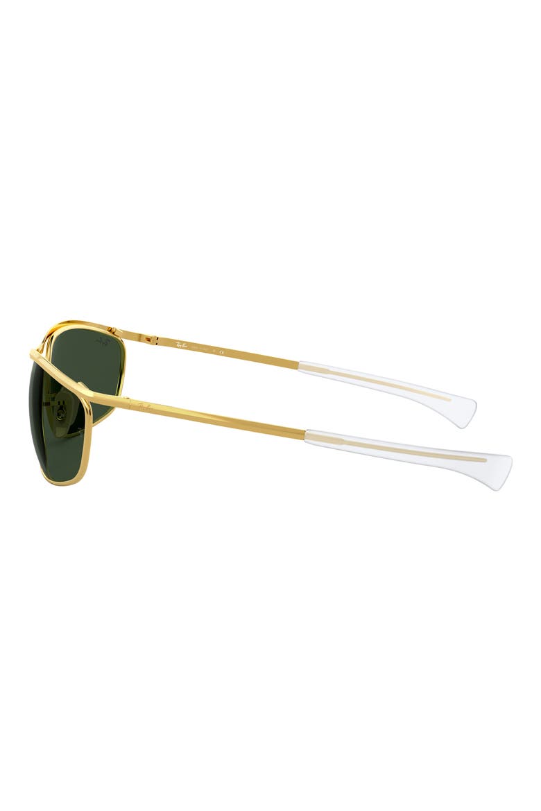 62mm Oversize Rectangular Sunglasses, Alternate, color, GOLD