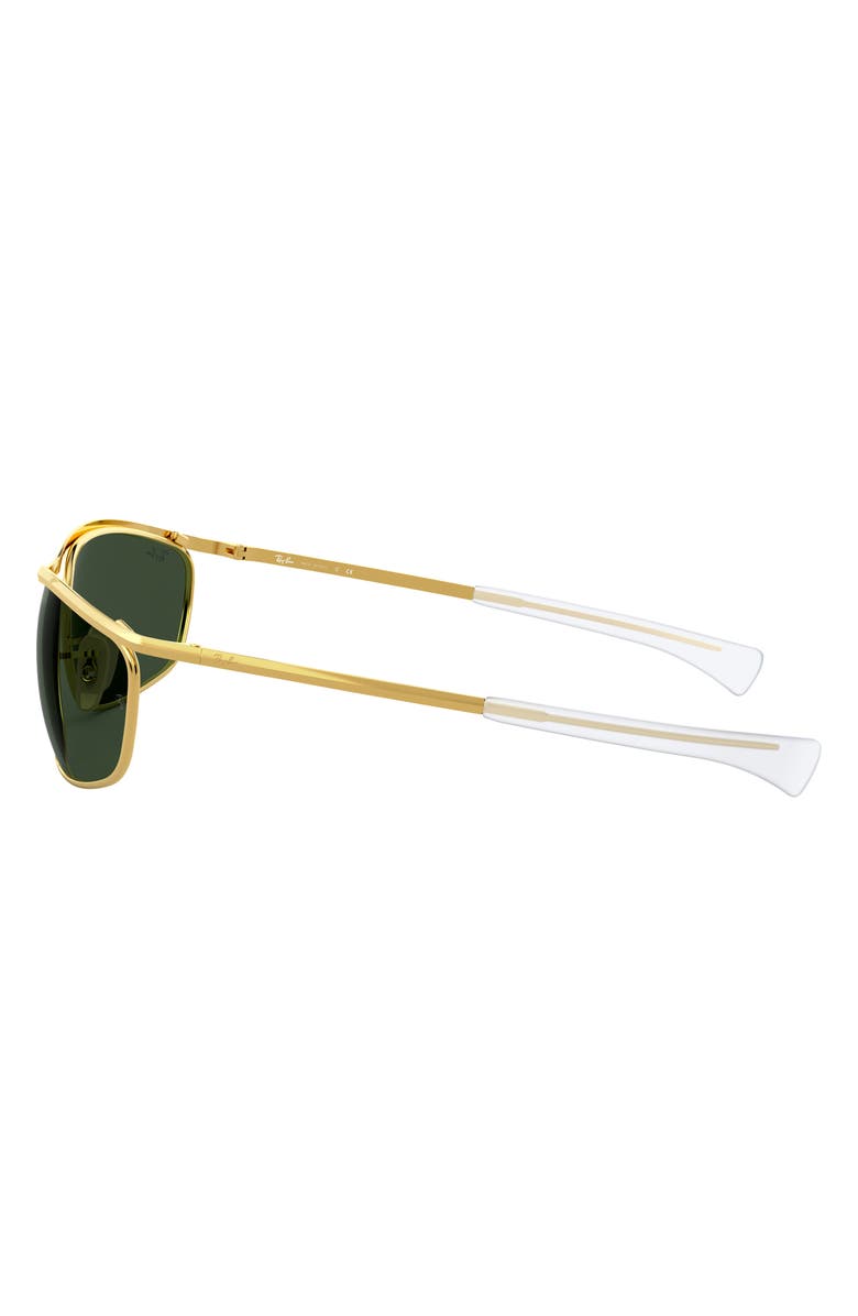 Ray-Ban 62mm Oversize Rectangular Sunglasses, Alternate, color, Gold