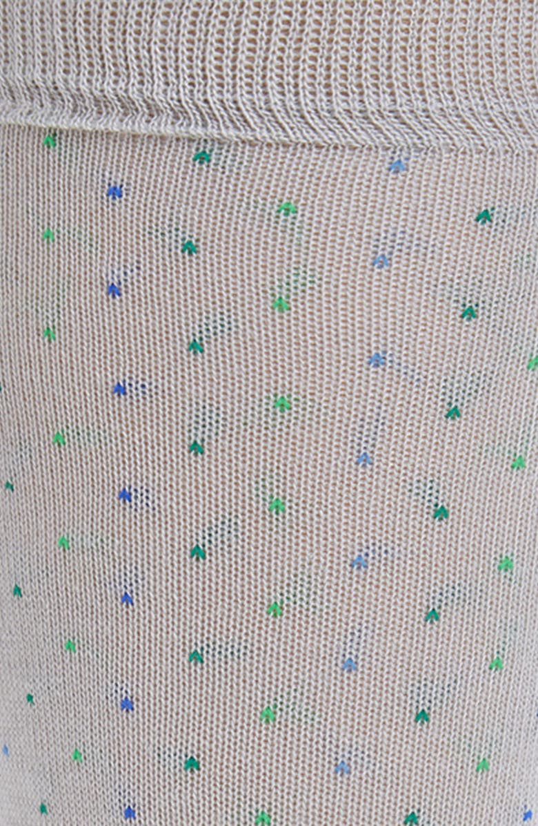 Nordstrom Dot Cotton Blend Dress Socks, Alternate, color, Grey