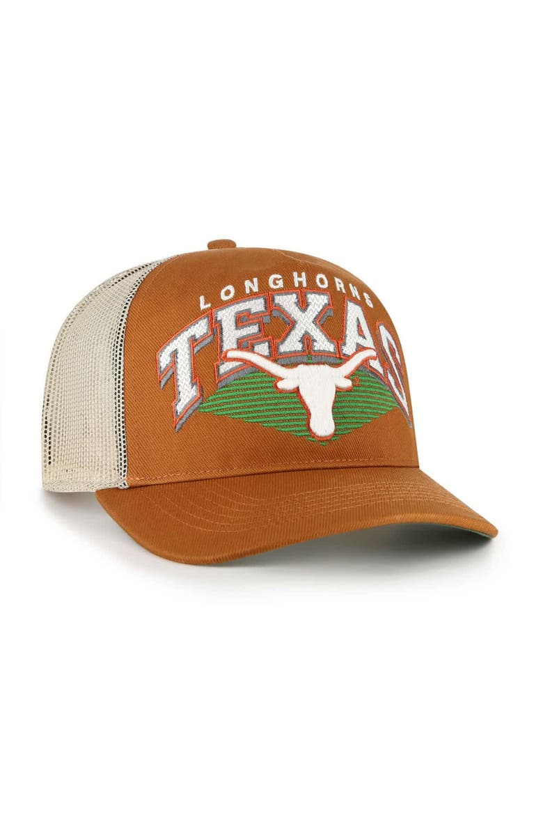 Men's '47  Burnt Orange Texas Longhorns Pomona Mesh Hitch Adjustable Trucker Hat, Alternate, color, Burnt Orange