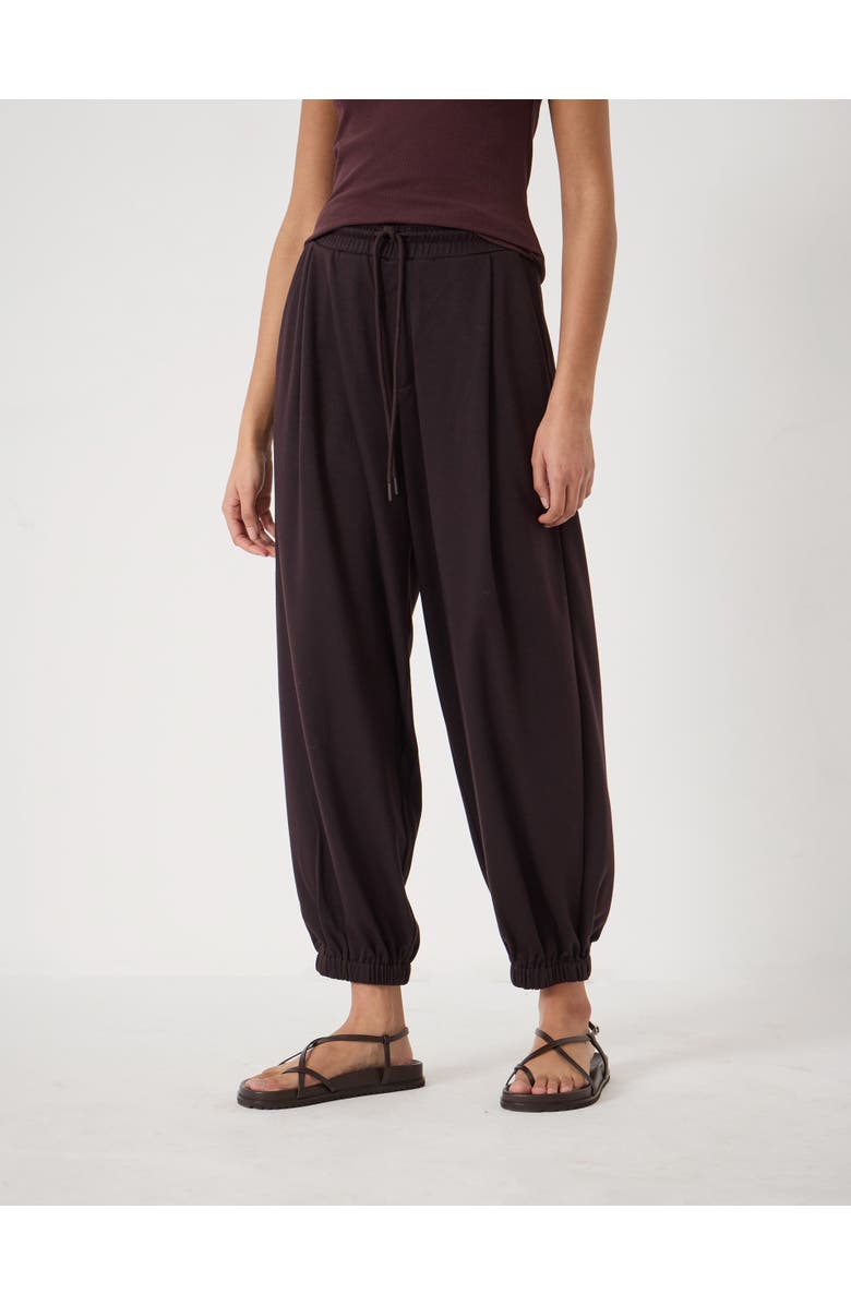 Hush Sephy Bubble Hem Jersey Pants, Main, color, Dark Wine Red