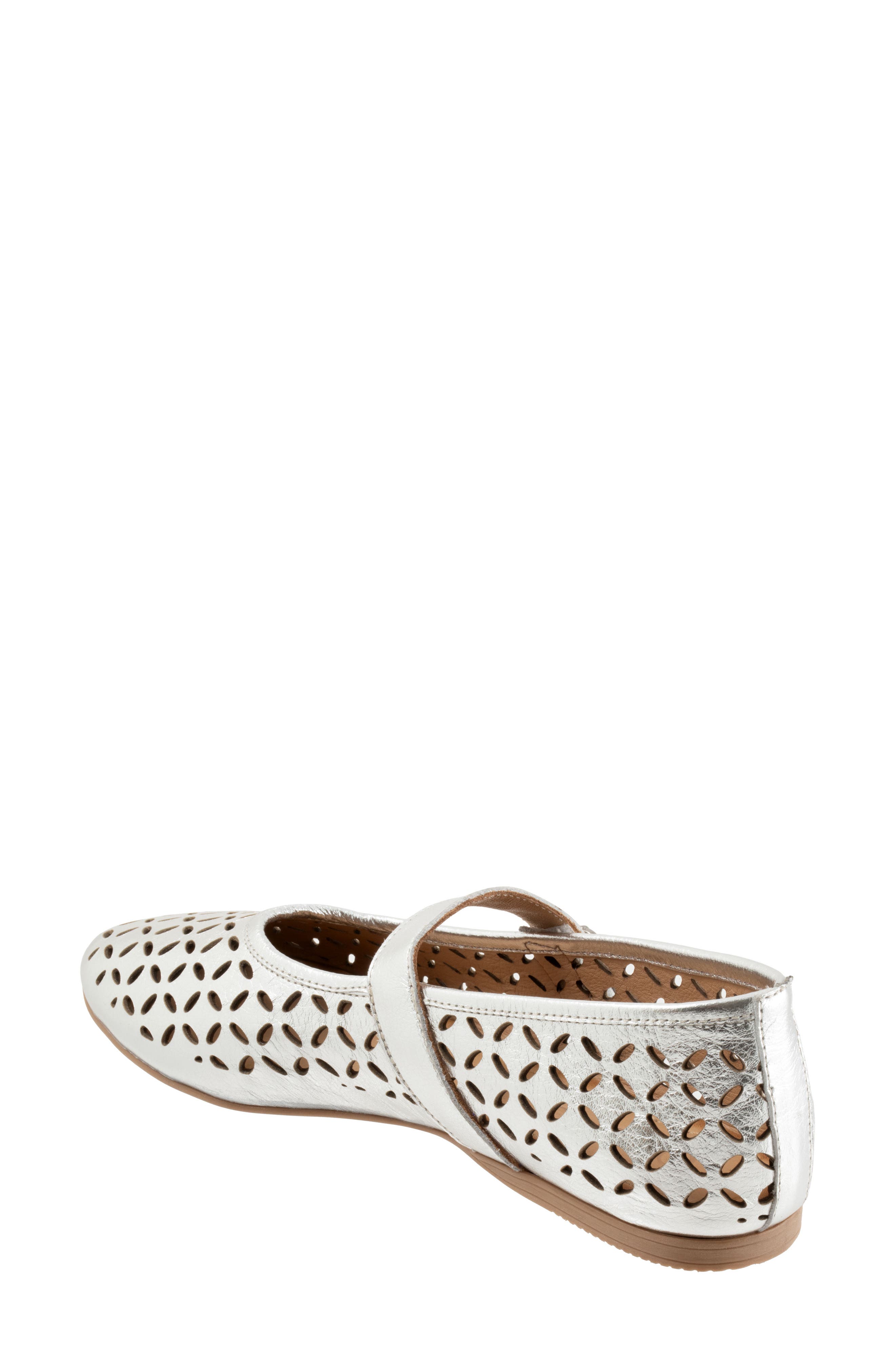 Bueno Kehlani Mary Jane Flat, Alternate, color, Dark Silver