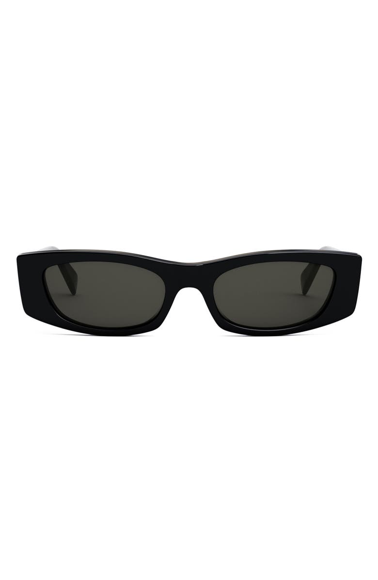 CELINE Bold 3 Dots 55mm Rectangular Sunglasses, Main, color, 