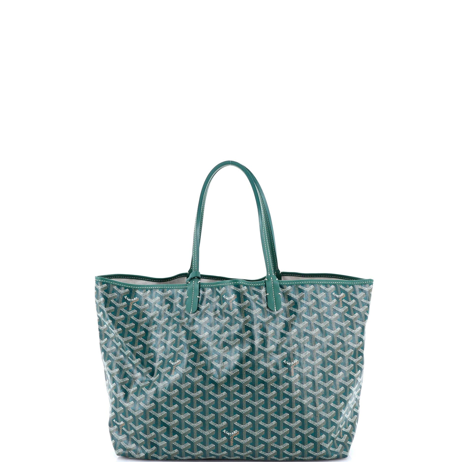 Pre-Owned Goyard Saint Louis Tote Coated Canvas PM, Main, color, Green
