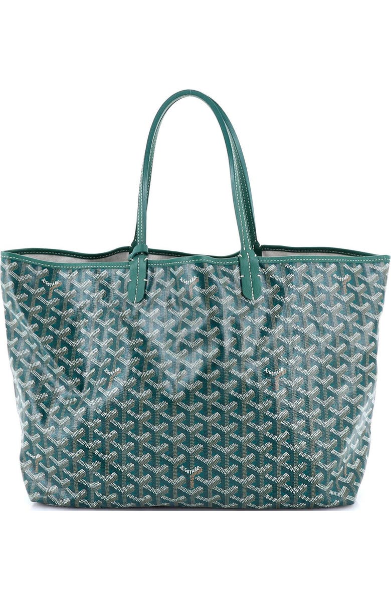 Pre-Owned Goyard Saint Louis Tote Coated Canvas PM, Main, color, Green