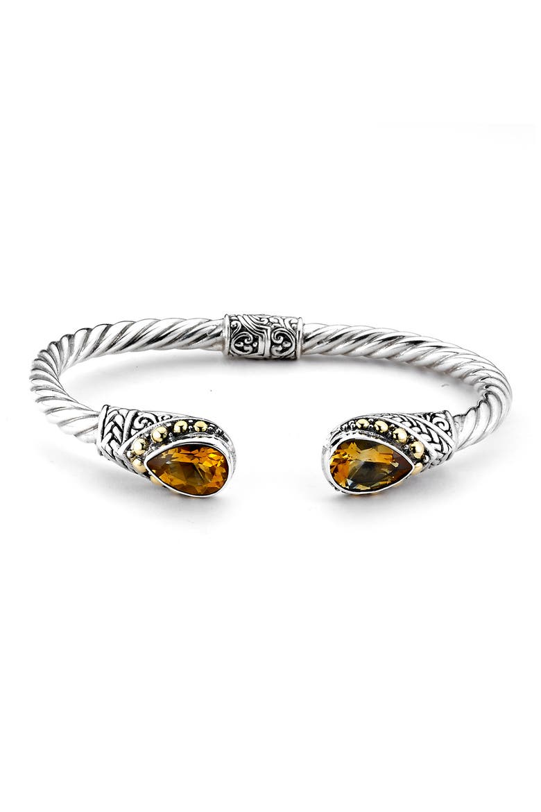 Sterling Silver Bangle, Main, color, YELLOW