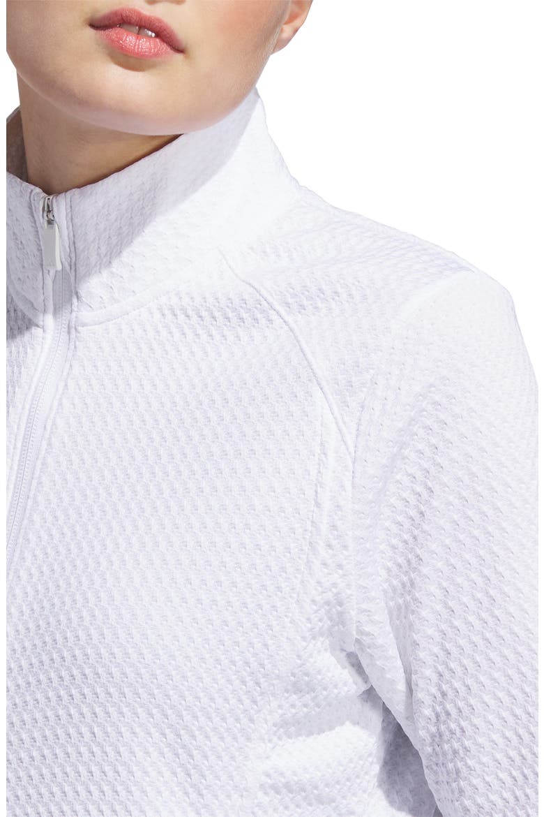 Ultimate365 Textured Zip Jacket, Alternate, color, WHITE