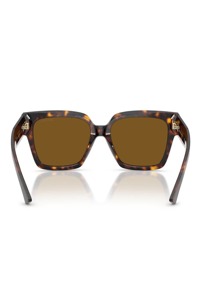 54mm Polarized Square Sunglasses, Alternate, color, HAVANA / POLAR BROWN