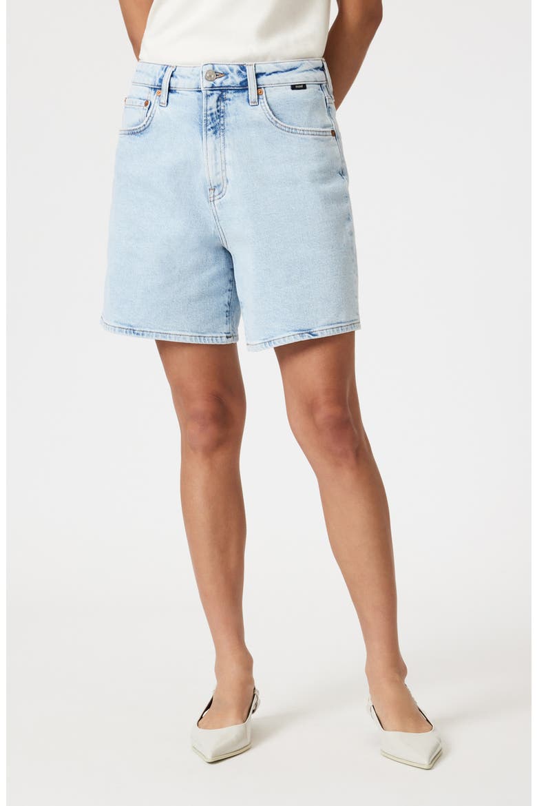 Heidi High Waist Relaxed Denim Shorts, Main, color, BLEACHED 90S