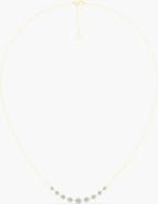 Everlee Orbit Graduated Bar Lab Diamond Necklace in 14K