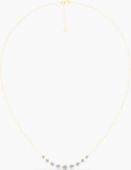 Everlee Orbit Graduated Bar Lab Diamond Necklace in 14K