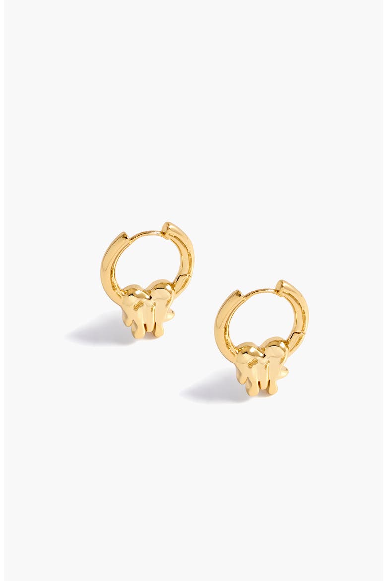 Loff It Mini Charm Hoops In Gold, Main, color, Gold