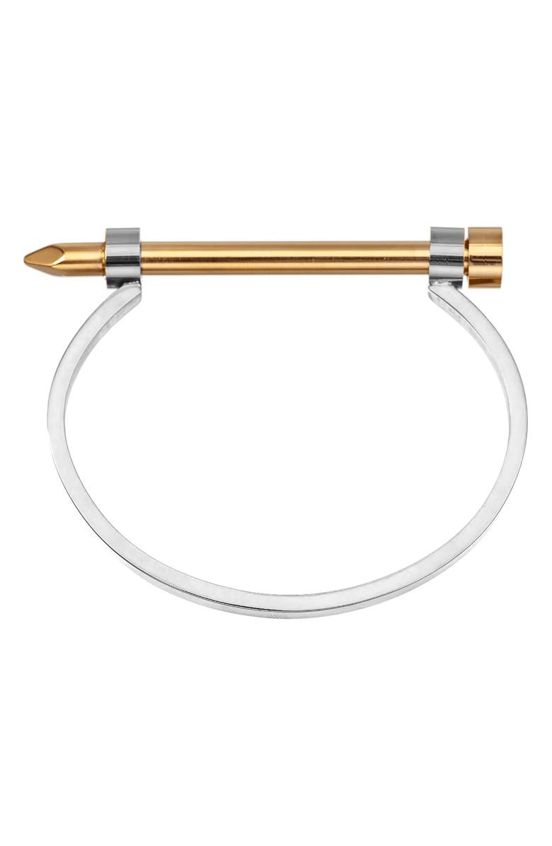 EYE CANDY LOS ANGELES Men's Spike Two-Tone Cuff Bracelet, Alternate, color,