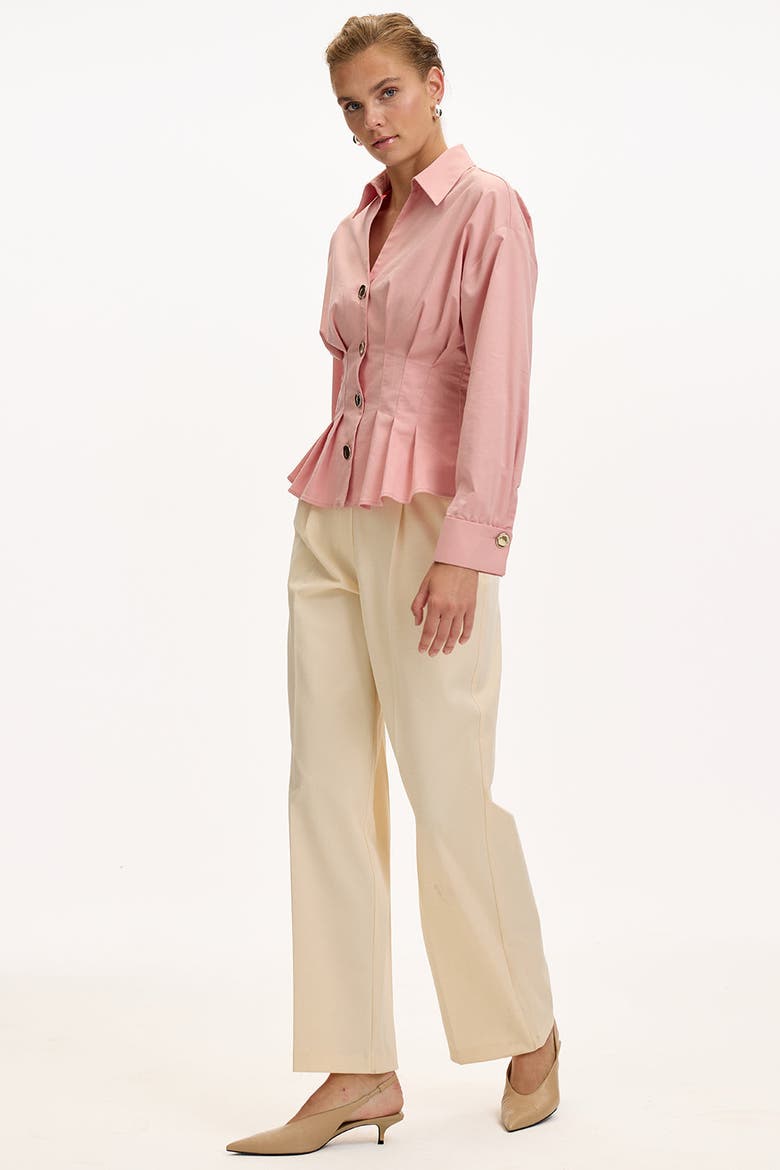 Erika Cotton Poplin Shirt, Alternate, color, Pink