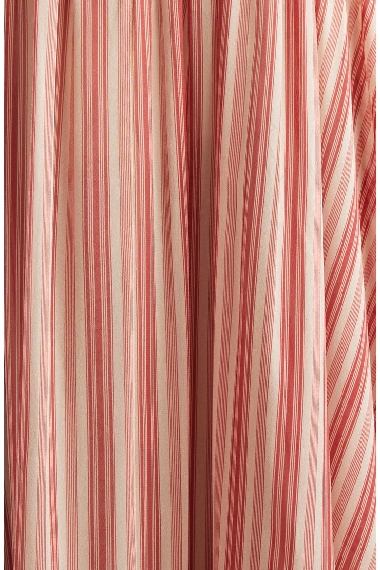 Rebellion Bohemian Stripe Tiered Maxi Skirt, Alternate, color, RED STRIPE