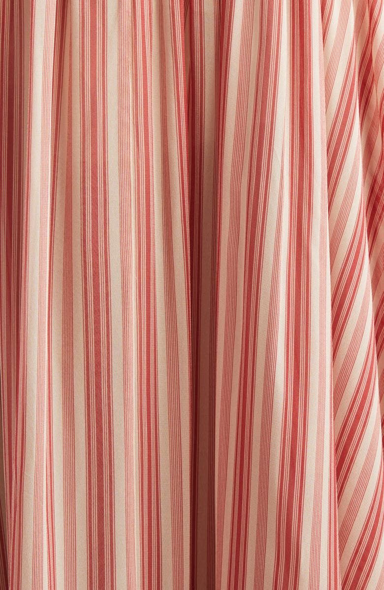 Zimmermann Rebellion Bohemian Stripe Tiered Maxi Skirt, Alternate, color, Red Stripe