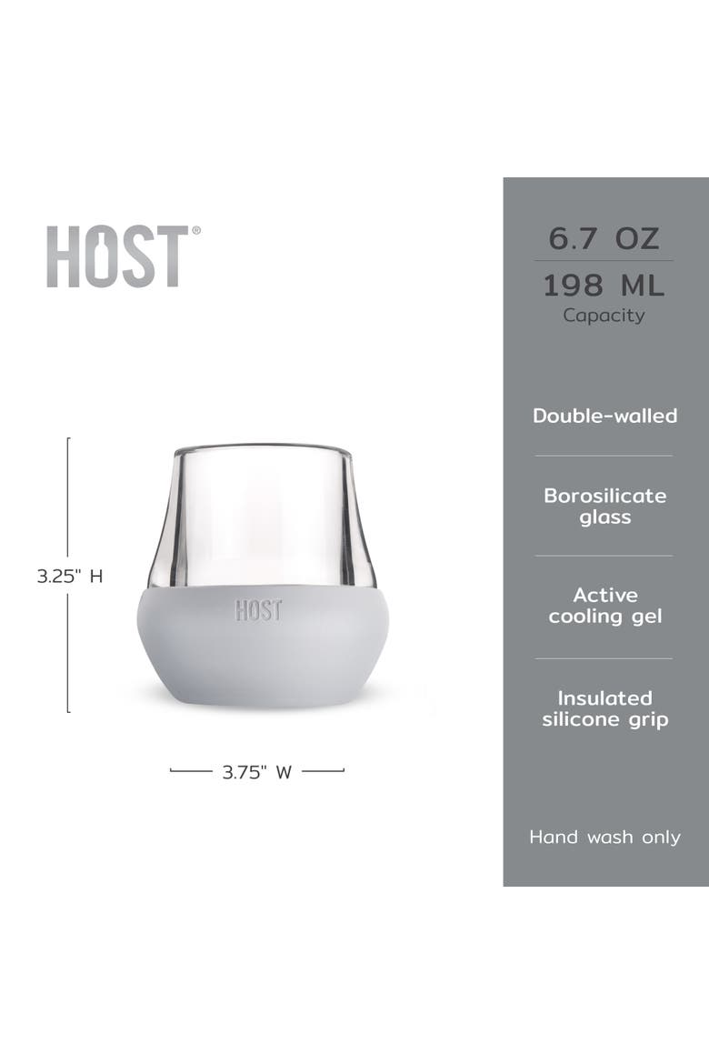 Glass FREEZE Tasting Cooling Cup Set of 2, Alternate, color, Gray