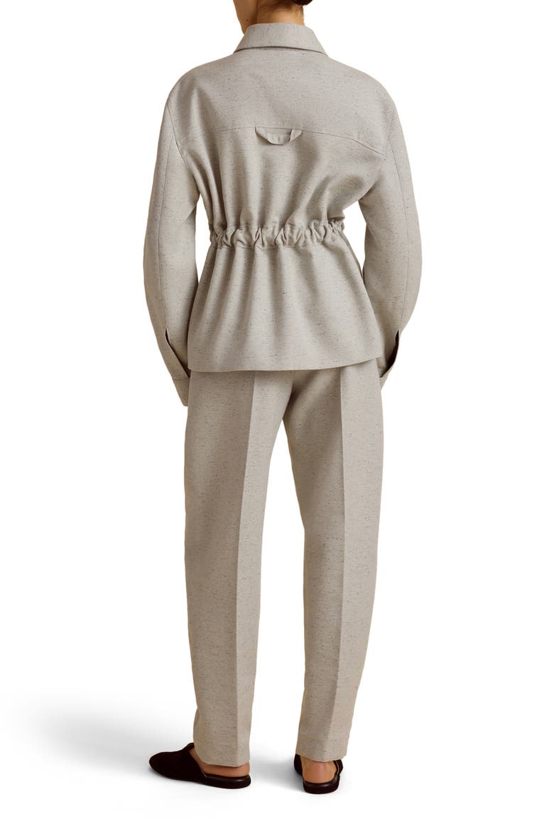 Cotton Belted Bomber, Alternate, color, Perla