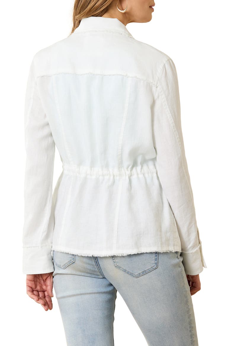 Two Palms Linen Utility Jacket, Alternate, color, WHITE