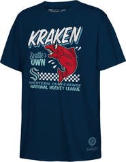 Mitchell & Ness Youth Mitchell & Ness Deep Sea Blue Seattle Kraken Concession Stand T-Shirt