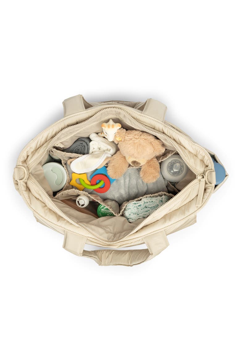 Diaper Tote with Laptop Sleeve, Alternate, color, OATMEAL