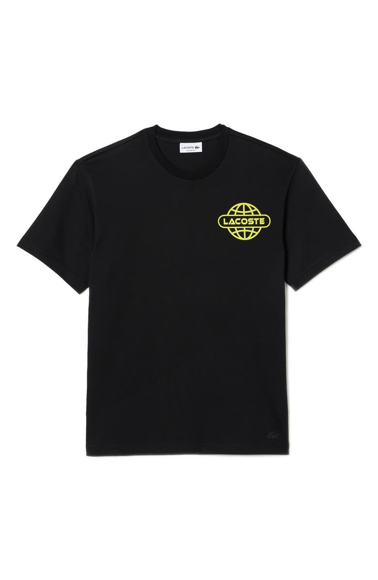 Lacoste Relaxed Fit Logo Cotton Graphic T-Shirt, Main, color, 