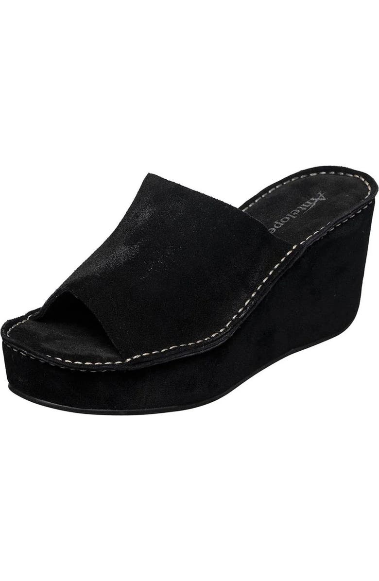 ANTELOPE Wesley Platform Wedge Sandal, Main, color, Black