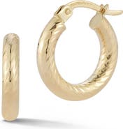 Ember Fine Jewelry Twist Hoop Earrings