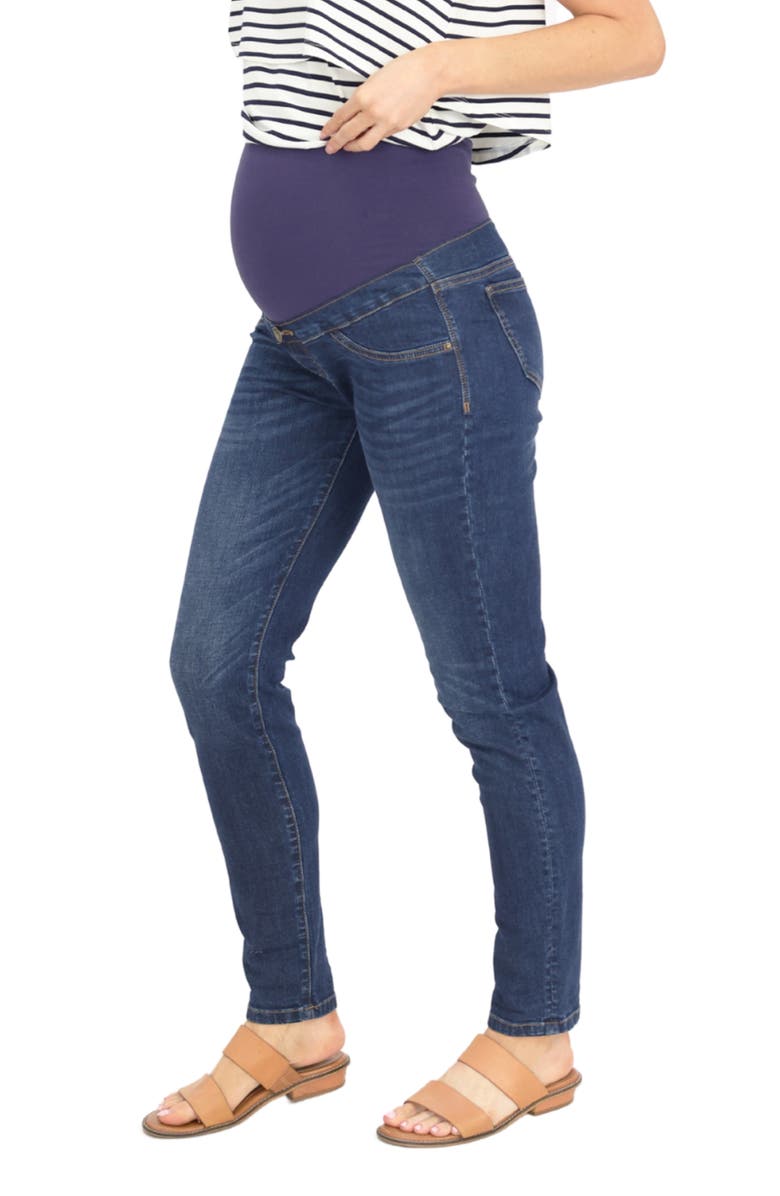 Angel Maternity Straight Leg Maternity Jeans, Alternate, color,