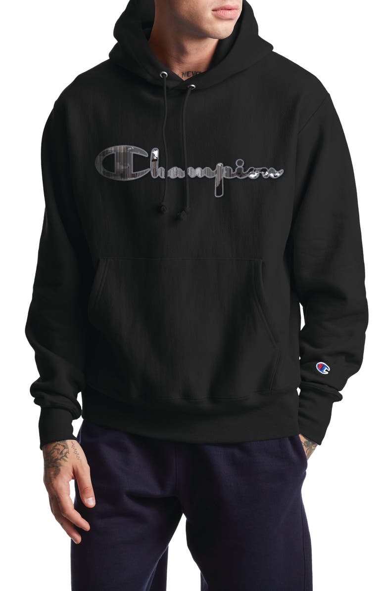 Champion Reverse Weave<sup>®</sup> Hooded Sweatshirt, Main, color,