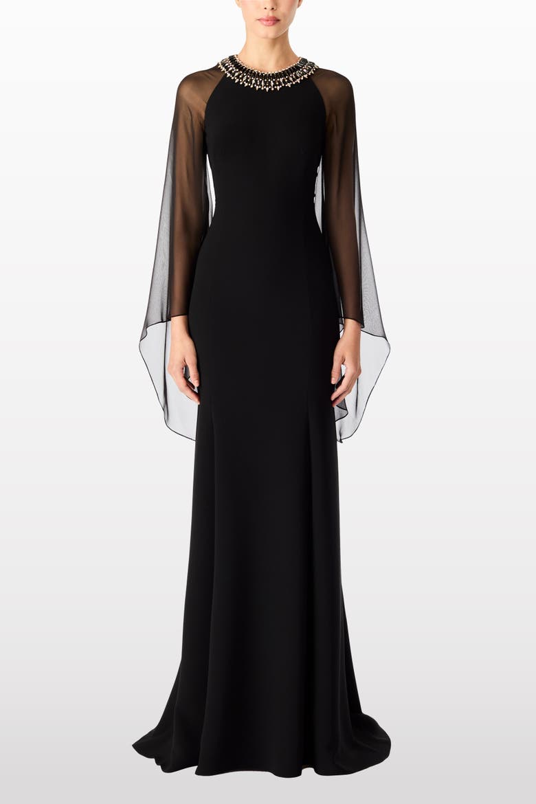 Charma Maxi Dress, Alternate, color, Liquorice