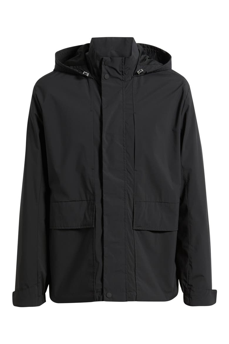 Hooded Utility Jacket, Alternate, color, JET BLACK