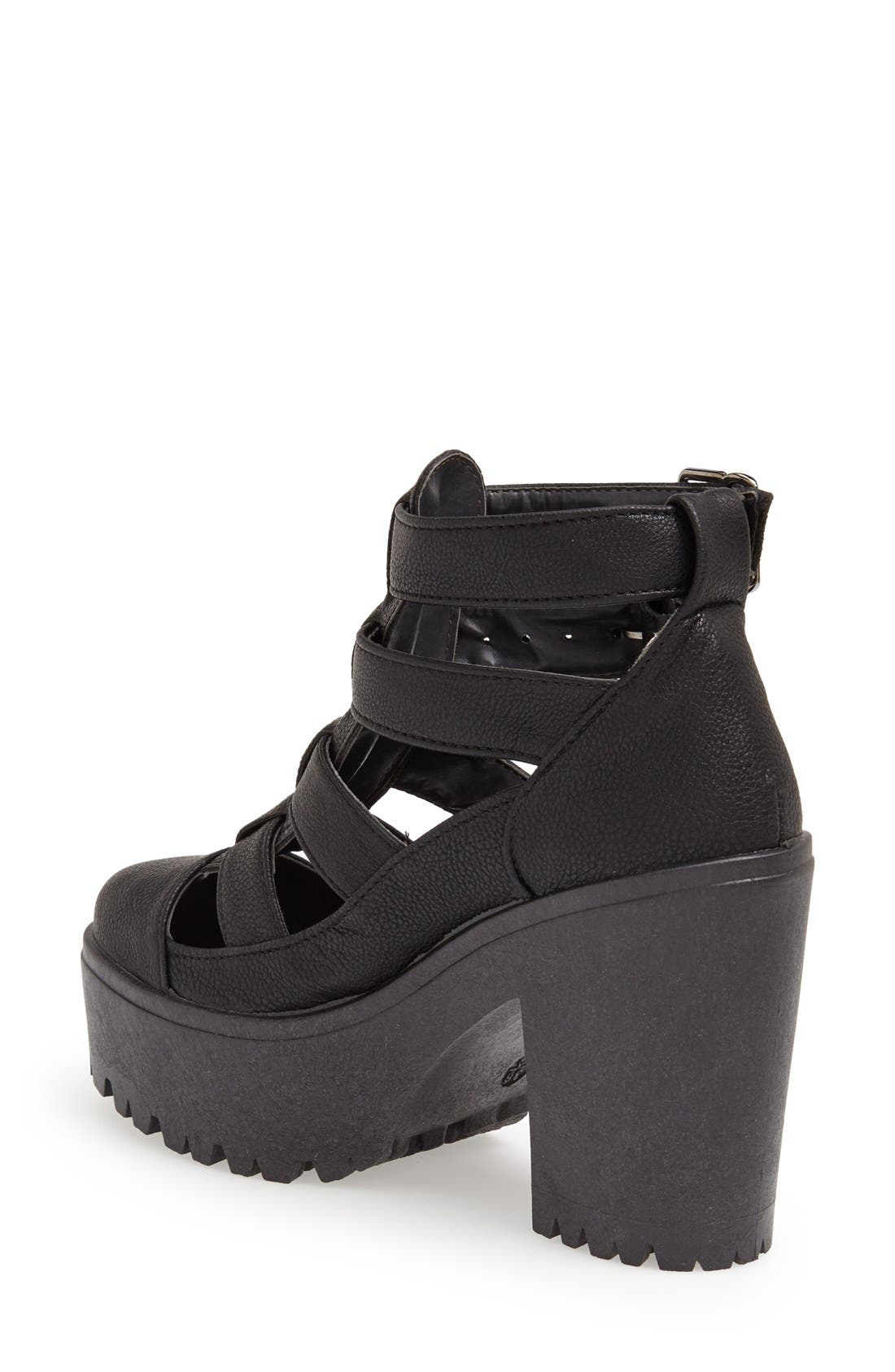 'Arcade' Platform Boot, Alternate, color, BLACK