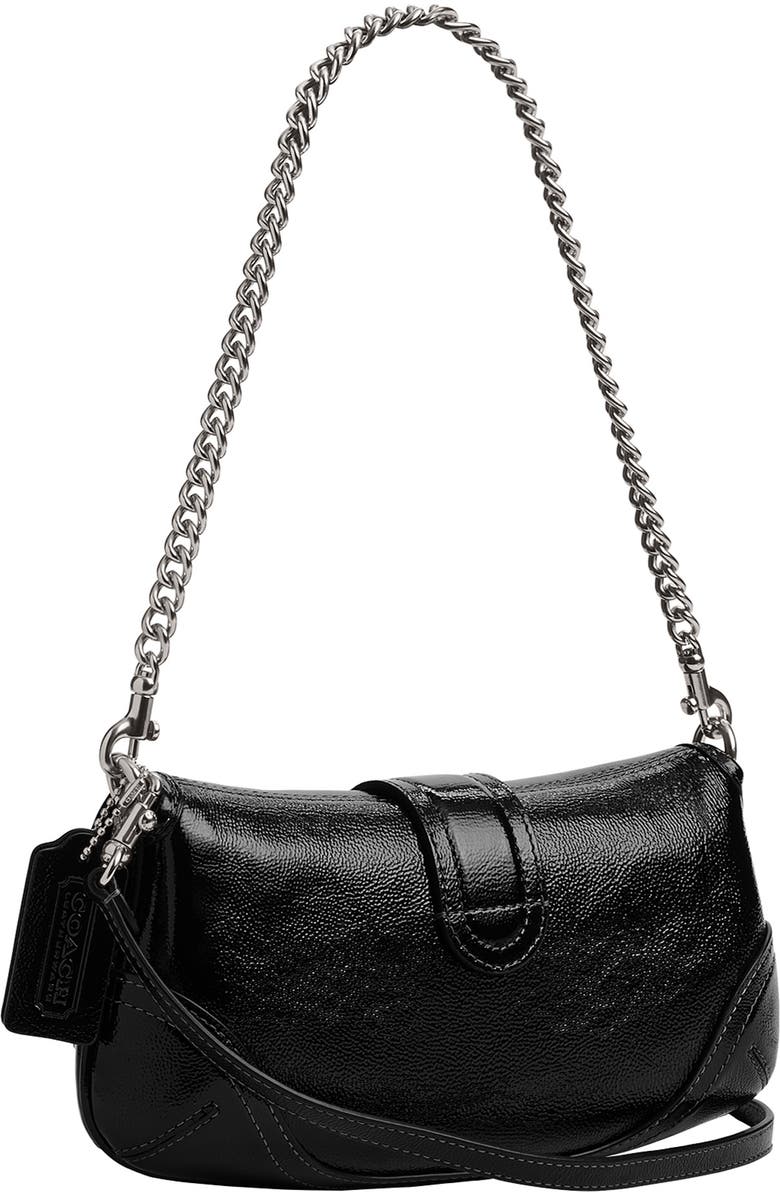 COACH Soho Crinkle Patent Leather Shoulder Bag, Alternate, color,