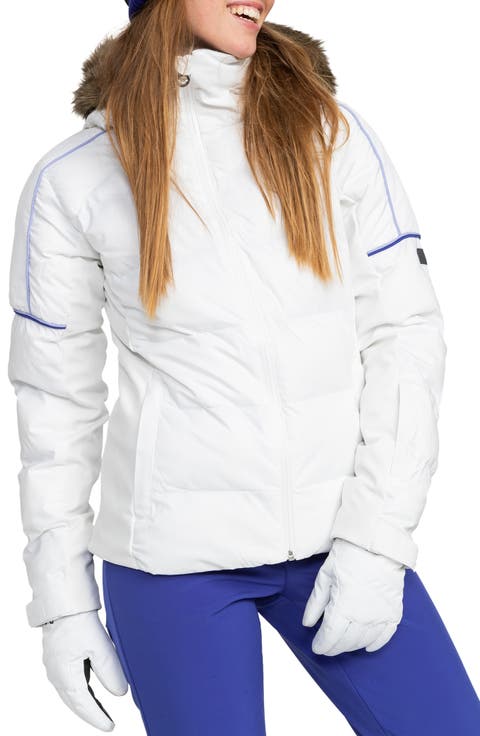 Snowblizzard Snow Jacket with Removable Faux Fur Trim & Hood