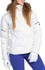 Roxy Snowblizzard Snow Jacket with Removable Faux Fur Trim & Hood