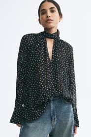 H&M Blouse With Scarf Collar