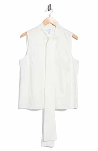 Florian Sleeveless Tie Neck Top
