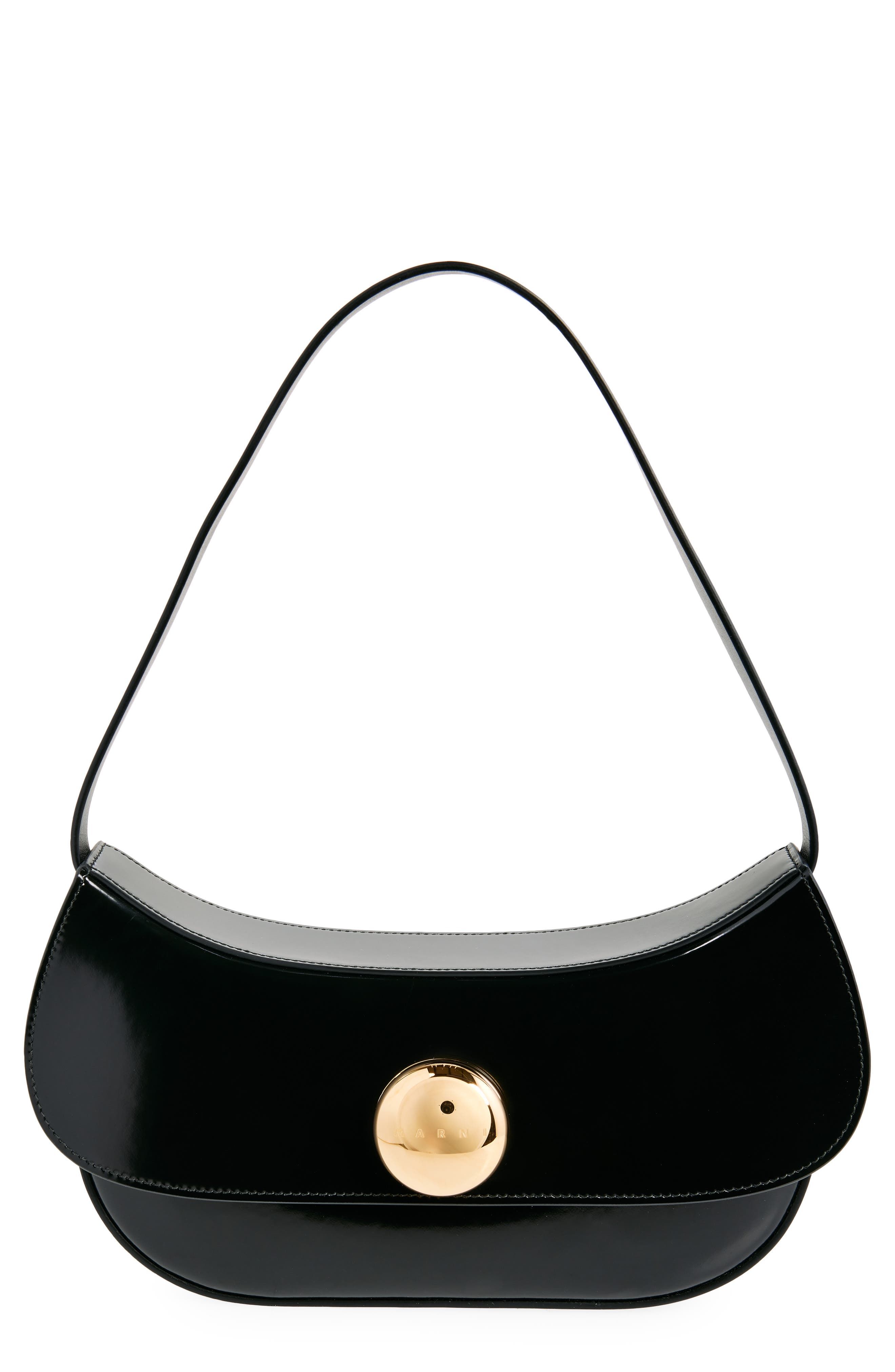 Marni Medium Butterfly Leather Hobo Bag, Main, color, 